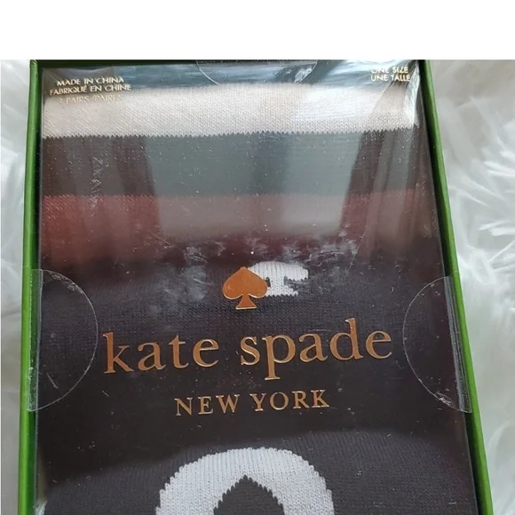 NIB Kate Spade 3pk of Socks. In Gift Box - Picture 7 of 7
